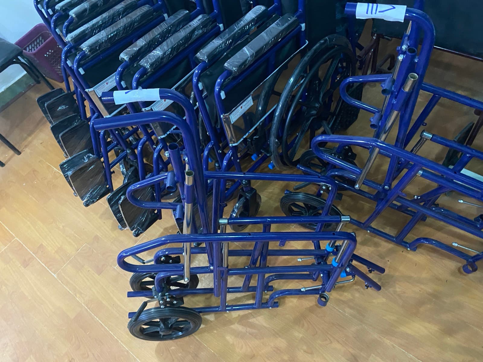 Coated frames moving to final assembly