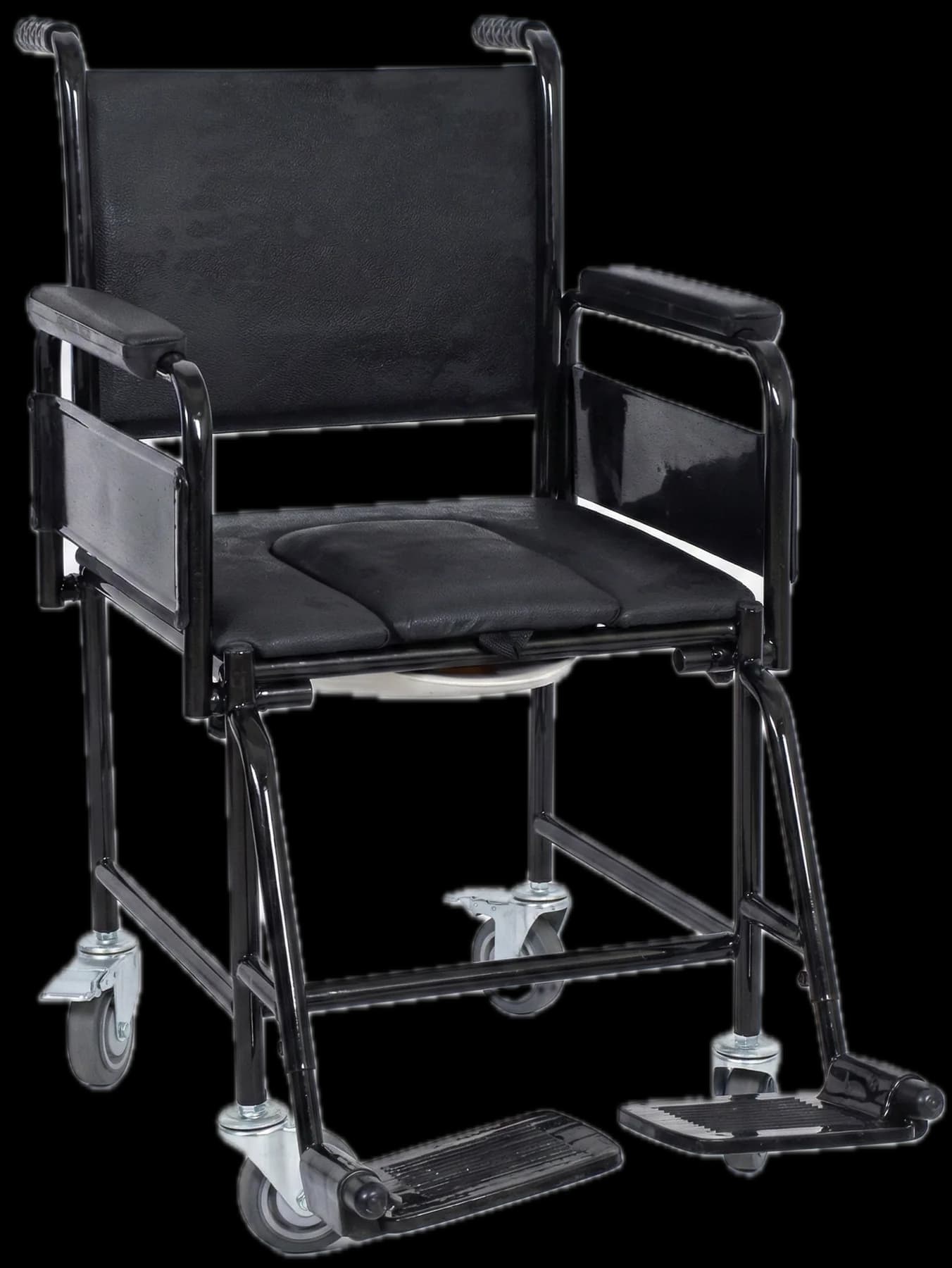 Indoor Commode Chair (Full Castors) thumbnail 4