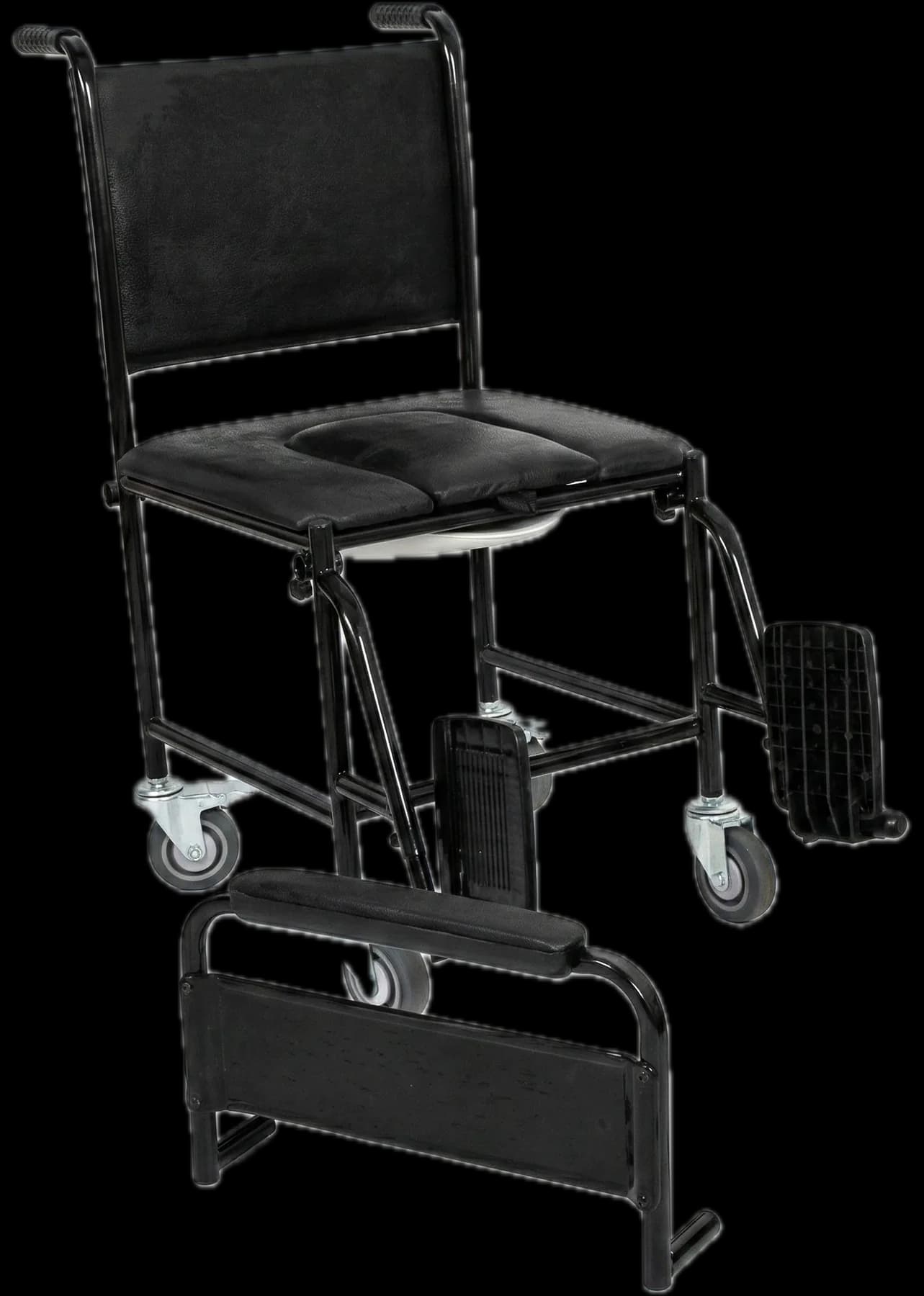Indoor Commode Chair (Full Castors) thumbnail 5